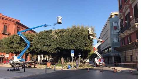 foto lavori piazza Massari